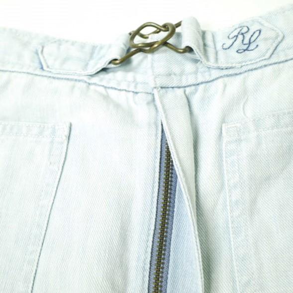 POLO RALPH LAUREN ポロラルフローレン Margery ワイドレッグジーンズ 211838078001 25 Indigo インターロックベルト デニムパンツ g18257 |  | 05