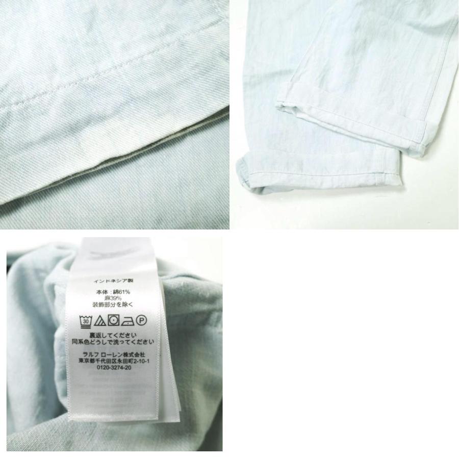 POLO RALPH LAUREN ポロラルフローレン Margery ワイドレッグジーンズ 211838078001 25 Indigo インターロックベルト デニムパンツ g18257 |  | 09