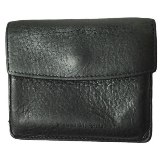 MAISON MARGIELA メゾンマルジェラ イタリア製 小銭入れ付き カードケース S55UI0295 BLACK コインケース ミニ財布 g18266 | 