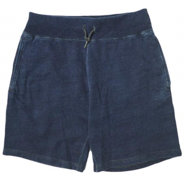 RRL ダブルアールエル INDIGO DYE SWEAT SHORTS インディゴ染め スウェットショーツ XS ネイビー Double RL ショートパンツ g18366 | 