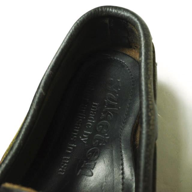 YUKETEN ユケテン Antler Moccasin アントラーモカシン W7(23.5-24cm) ブラック レザー スリッポン ツノ シューズ g18468 |  | 06