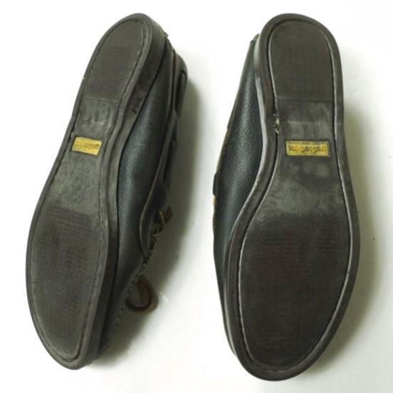 YUKETEN ユケテン Antler Moccasin アントラーモカシン W7(23.5-24cm) ブラック レザー スリッポン ツノ シューズ g18468 |  | 09