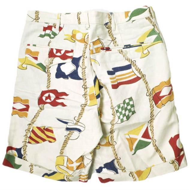MONITALY モニタリー アメリカ製 フラッグプリント コットンリネンショーツ 13-25-0019-766 30 オフホワイト ショートパンツ g18478 |  | 01