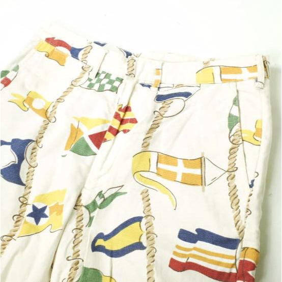 MONITALY モニタリー アメリカ製 フラッグプリント コットンリネンショーツ 13-25-0019-766 30 オフホワイト ショートパンツ g18478 |  | 02