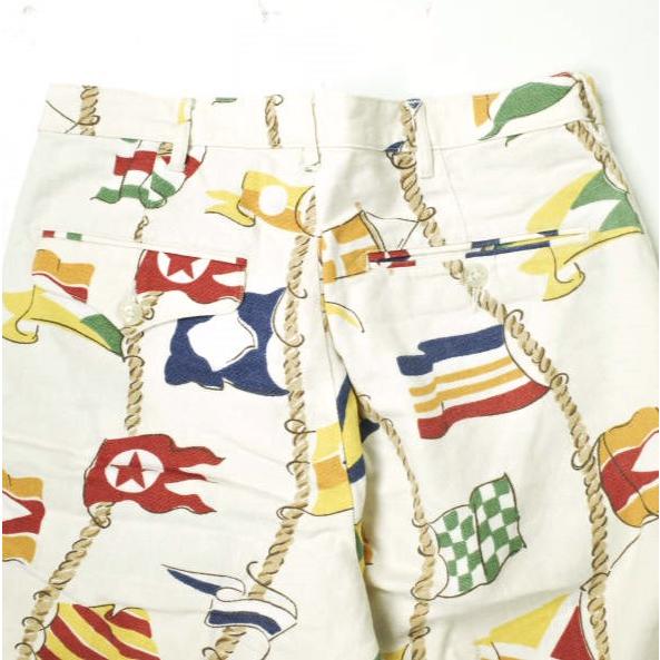 MONITALY モニタリー アメリカ製 フラッグプリント コットンリネンショーツ 13-25-0019-766 30 オフホワイト ショートパンツ g18478 |  | 05