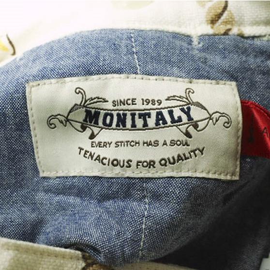 MONITALY モニタリー アメリカ製 フラッグプリント コットンリネンショーツ 13-25-0019-766 30 オフホワイト ショートパンツ g18478 |  | 06