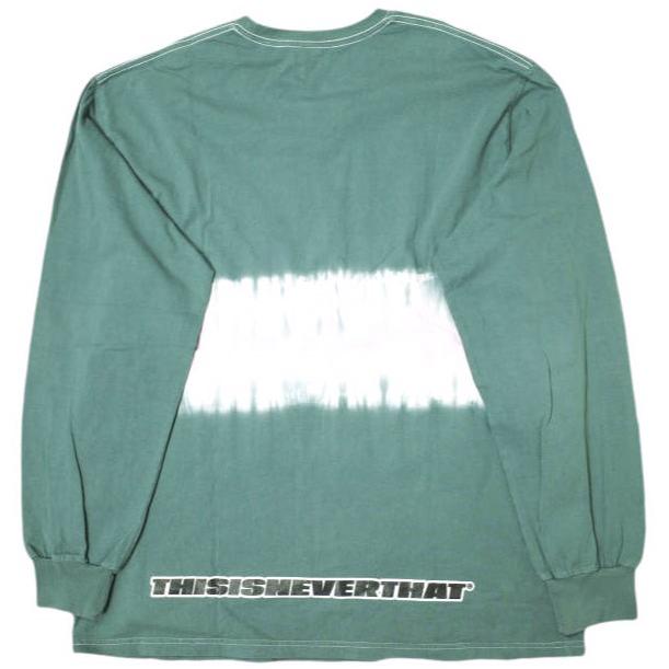 thisisneverthat ディスイズネバーザット Striped Tiedye L/S T-SHIRTS タイダイ柄ボーダーロングスリーブTシャツ XL グリーン 長袖 g18487 |  | 01