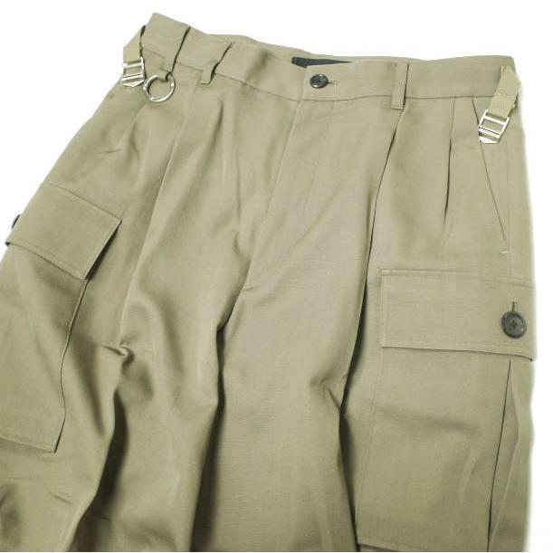 th products ティーエイチプロダクツ 20AW 日本製 CARGO PANTS ウールギャバジン カーゴパンツ 2002-P08-M202 46 KHAKI 2タック スラックス |  | 02