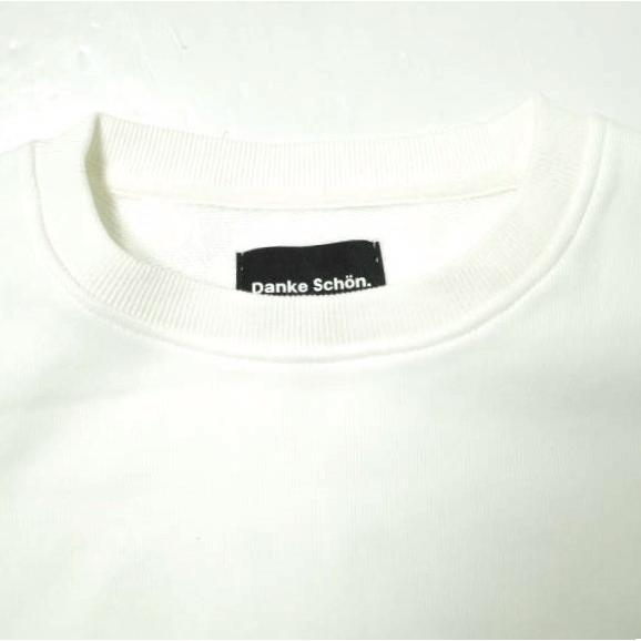 Danke Schon ダンケシェーン A4 バックサークルロゴ オーバーサイズスウェット AVX-3-A M WHITE トレーナー 裏毛 フロッキープリント |  | 02