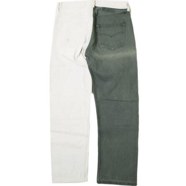 Levi's リーバイス アメリカ製 90s 501 ドッキングリメイクデニムパンツ 501-0127 W33 BLACK＆WHITE ヴィンテージ ボタン裏546 MADE IN USA |  | 01