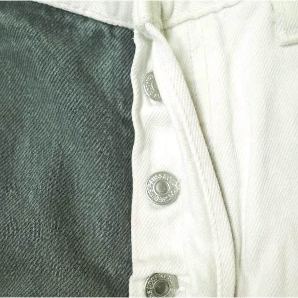 Levi's リーバイス アメリカ製 90s 501 ドッキングリメイクデニムパンツ 501-0127 W33 BLACK＆WHITE ヴィンテージ ボタン裏546 MADE IN USA |  | 04
