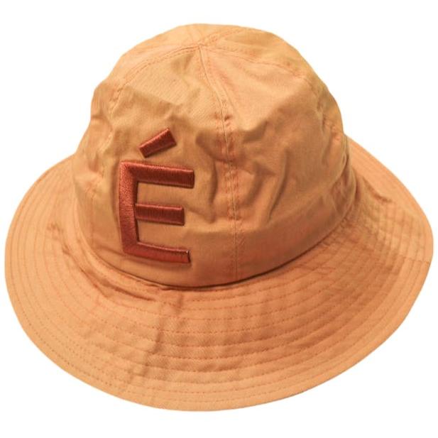 Etudes Studios エチュードスタジオ ポルトガル製 ロゴ刺繍 コットンツイルバケットハット 59 オレンジ 帽子 g18602 | 