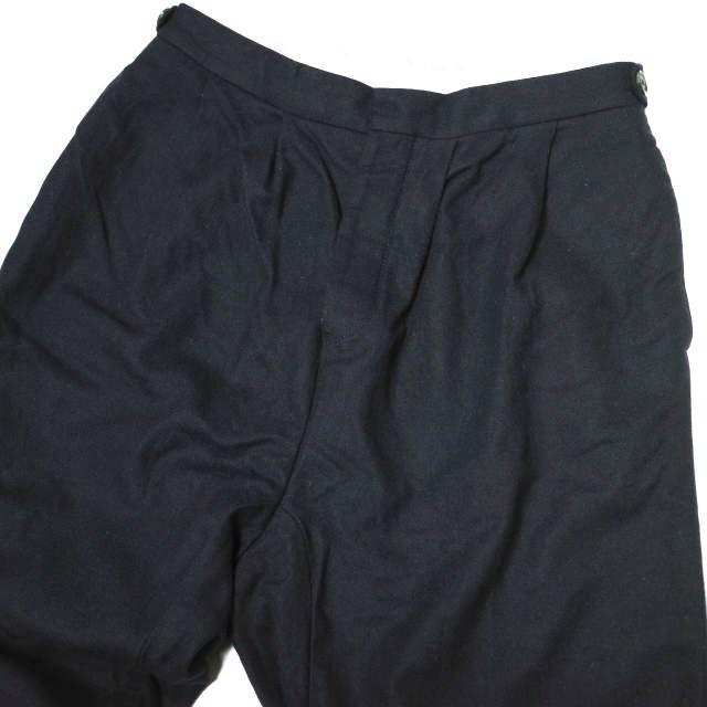 UMIT BENAN ウミットベナン イタリア製 ウール2タックテーパードトラウザーズ CL60 48 ネイビー ワイド パンツ スラックス サルエル g18637 |  | 02