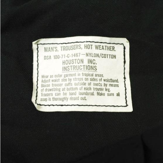 HOUSTON ヒューストン 米軍 ノーメックス・ヘリクルーパンツ DSA100-71-C-1467 REGULAR/SMALL ブラック カーゴ ミリタリー ボトムス g18641 |  | 03