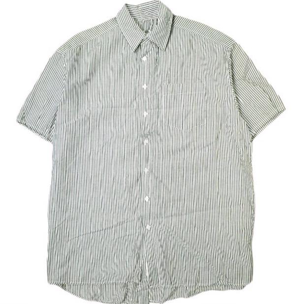 WHITELAND ホワイトランド 前後開閉 ストライプショートスリーブシャツ 17S-SHS496-WL Free グレー/ホワイト LHP 半袖 トップス g18657 | 
