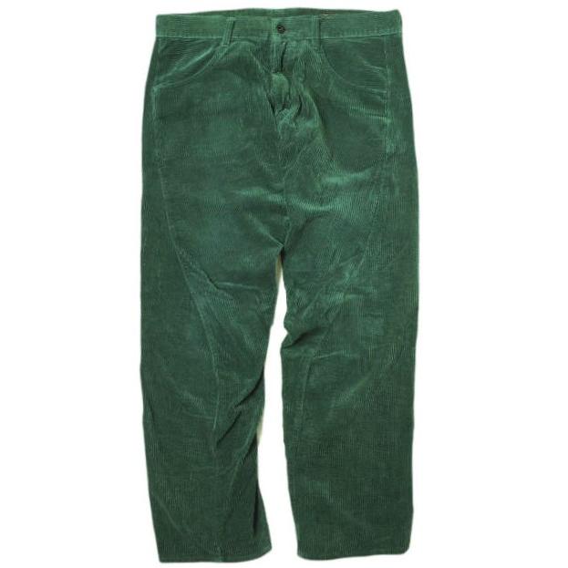 RIM SHOT リムショット 日本製 立体裁断 コーデュロイパンツ L Green ボタンフライ ボトムス g18669 | 