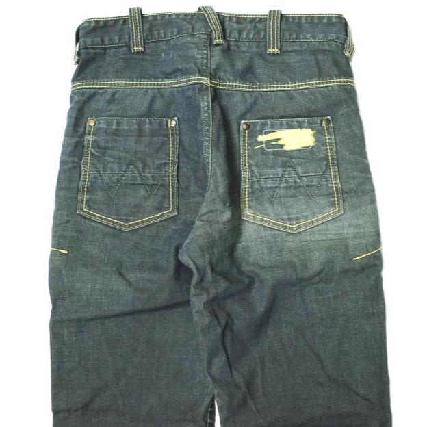 Wrangler ラングラー B.Y 03 イエローステッチ コーティングデニムパンツ 29 Indigo ジーンズ ボタンフライ ボトムス g18673 |  | 05