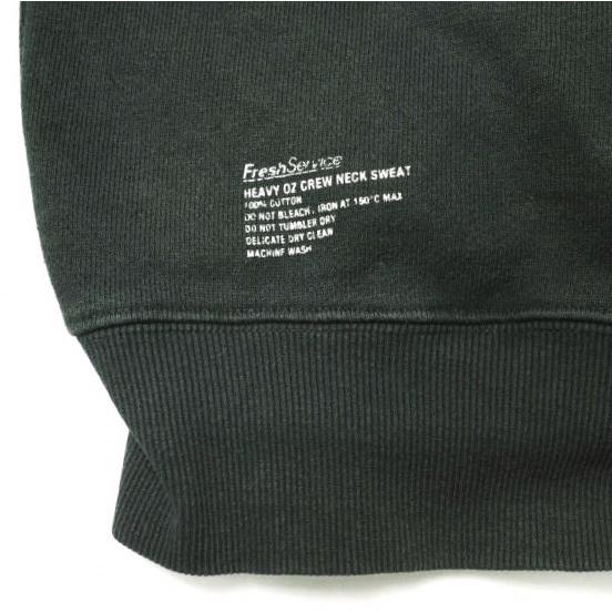 Fresh Service フレッシュサービス HEAVY OZ CREW NECK SWEAT ヘビーオンス クルーネックスウェット FSW-21-SW_76 S ブラック トレーナー 裏毛 トップス【中古】【Fresh Service】 FreshService HEAVY OZ CREW NECK SWEAT – NCNR ONLINE STORE