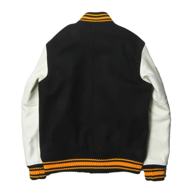 ベドウィン BEDWIN & THE HEARTBREAKERS AWARD JACKET「JERRY」 アワードジャケット 16AB5413 2 ホワイト スタジアムジャンパー 袖レザー スタジャン |  | 01