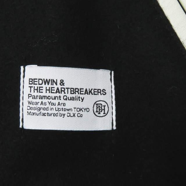 ベドウィン BEDWIN & THE HEARTBREAKERS AWARD JACKET「JERRY」 アワードジャケット 16AB5413 2 ホワイト スタジアムジャンパー 袖レザー スタジャン |  | 09