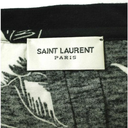 SAINT LAURENT PARIS サンローランパリ 16SS エディ期 ベイビーキャット＆フローラルプリントTシャツ TE24 454140 YB1DI 2667 S ブラック |  | 02