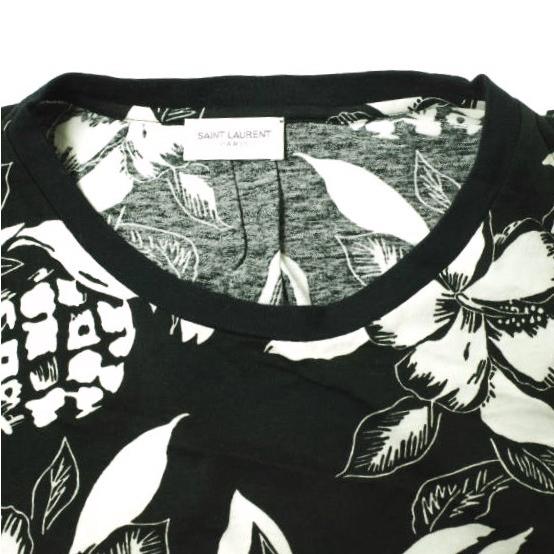 SAINT LAURENT PARIS サンローランパリ 16SS エディ期 ベイビーキャット＆フローラルプリントTシャツ TE24 454140 YB1DI 2667 S ブラック |  | 03