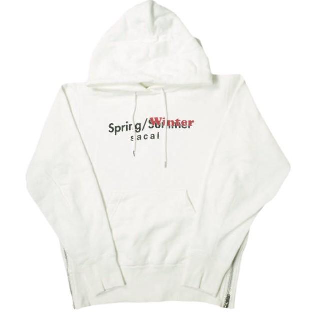 sacai サカイ 19SS Spring Winter Sweat Hoodie ロゴプリント sacai サカイ 19SS Spring Winter Sweat Hoodie ロゴプリント