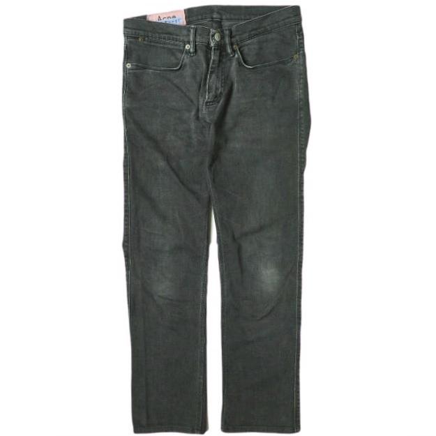 Acne Studios Bla Konst アクネ ストゥディオズ ブロコンスト イタリア製 5ポケットスキニーデニムパンツ 28 BLACK テーパード ジーンズ | 