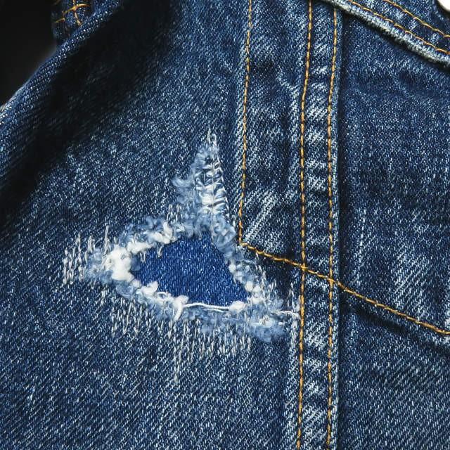 ハバノス HABANOS 日本製 REPAIR DENIM JACKET リペア加工 ハバノス HABANOS 日本製 REPAIR DENIM JACKET リペア加工