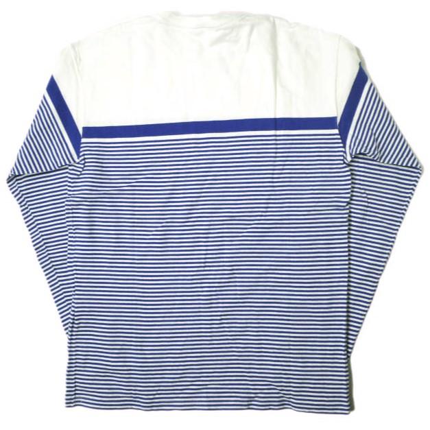 UNUSED アンユーズド 20AW 日本製 Panel Border Long Sleeve T-shirt パネルボーダーロングスリーブTシャツ US1904 1 WHITE×BLUE g18807 |  | 01