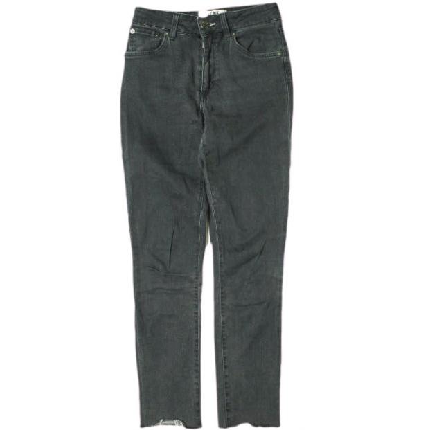 Acne Studios アクネストゥディオズ NEEDLE ROCCA カットオフブラックスキニーデニムパンツ 25 FADED BLACK ジーンズ ジップフライ g18825 | 