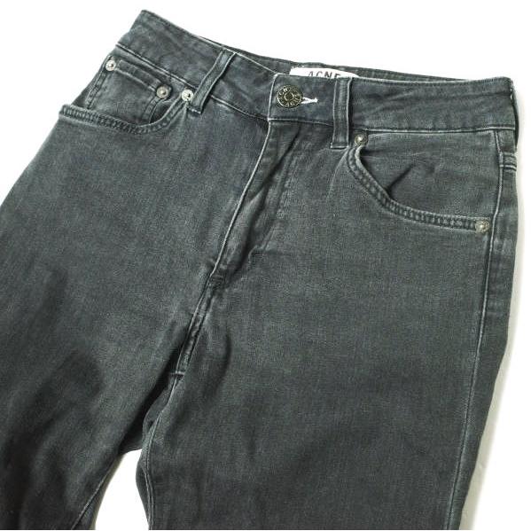 Acne Studios アクネストゥディオズ NEEDLE ROCCA カットオフブラックスキニーデニムパンツ 25 FADED BLACK ジーンズ ジップフライ g18825 |  | 03
