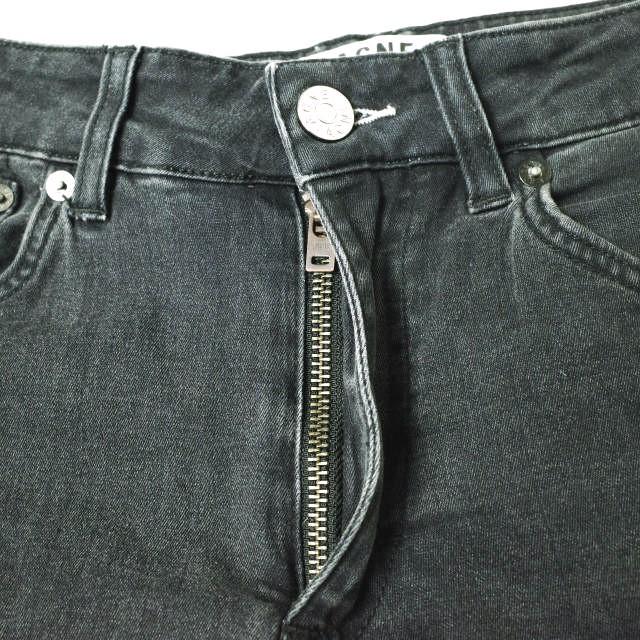 Acne Studios アクネストゥディオズ NEEDLE ROCCA カットオフブラックスキニーデニムパンツ 25 FADED BLACK ジーンズ ジップフライ g18825 |  | 04