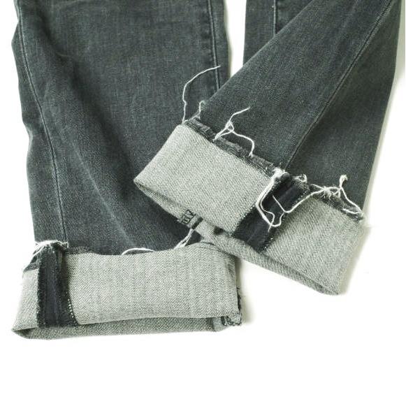 Acne Studios アクネストゥディオズ NEEDLE ROCCA カットオフブラックスキニーデニムパンツ 25 FADED BLACK ジーンズ ジップフライ g18825 |  | 07