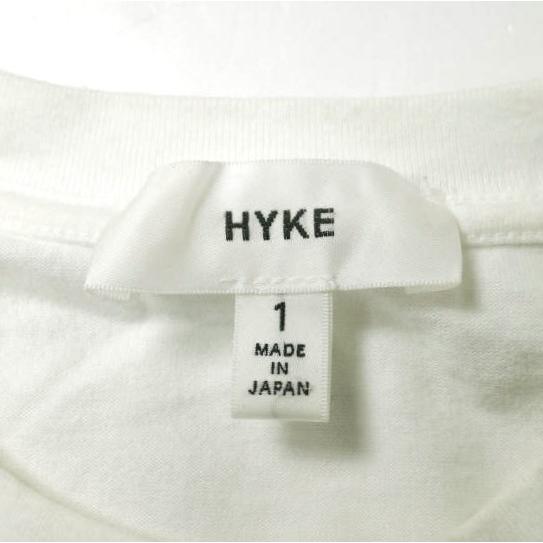 HYKE ハイク 日本製 ポケットTシャツ 141-12014 1 ホワイト 半袖 カットソー トップス g18834 |  | 02