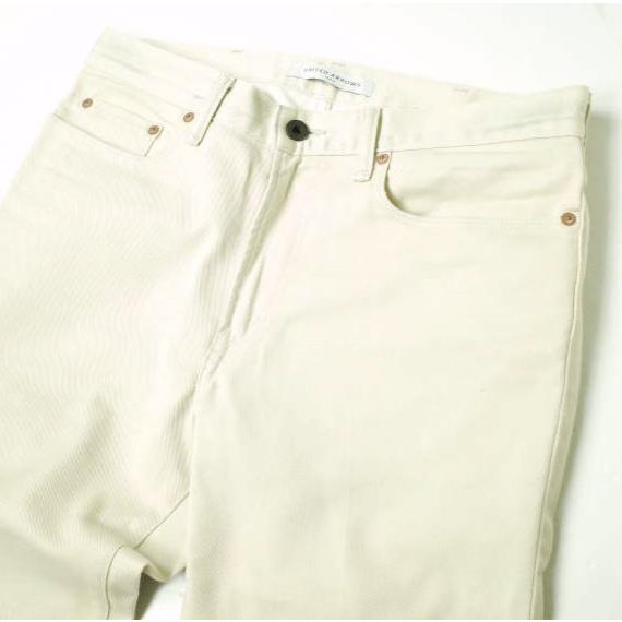 UNITED ARROWS ユナイテッドアローズ 日本製 センタークリース スリム5ポケットパンツ 1114-299-7268 M ベージュ ボトムス g18838 |  | 04