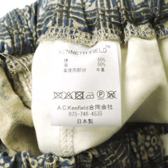 KENNETH FIELD x BEAMS PLUS ケネスフィールド 24SS 別注 EZ Shorts II Block Print バティックプリント イージーショーツ S INDIGO パンツ |  | 08