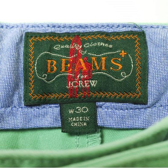 J.CREW x BEAMS PLUS ジェイクルー ビームスプラス 24SS 別注 SHORTS サーファー ミキ・ドラ 2プリーツショーツ 38-25-0143-380 30 GREEN |  | 03