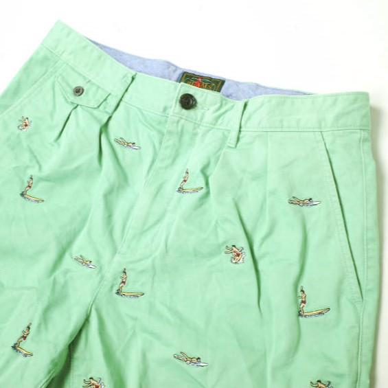 J.CREW x BEAMS PLUS ジェイクルー ビームスプラス 24SS 別注 SHORTS サーファー ミキ・ドラ 2プリーツショーツ 38-25-0143-380 30 GREEN |  | 04