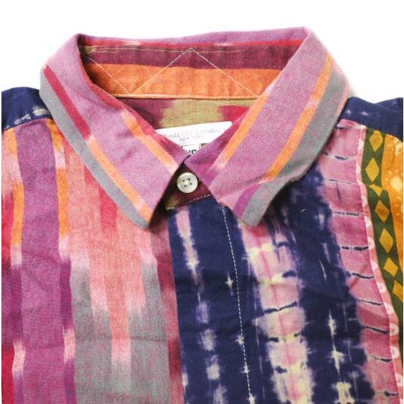 Engineered Garments エンジニアードガーメンツ 21SS Combo Short Collar Shirt - Cotton Ikat イカット柄 コンボショートカラーシャツ XS |  | 04