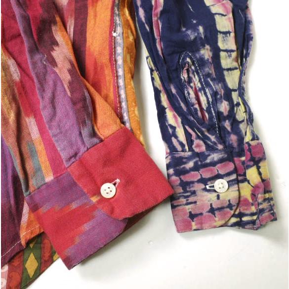 Engineered Garments エンジニアードガーメンツ 21SS Combo Short Collar Shirt - Cotton Ikat イカット柄 コンボショートカラーシャツ XS |  | 06