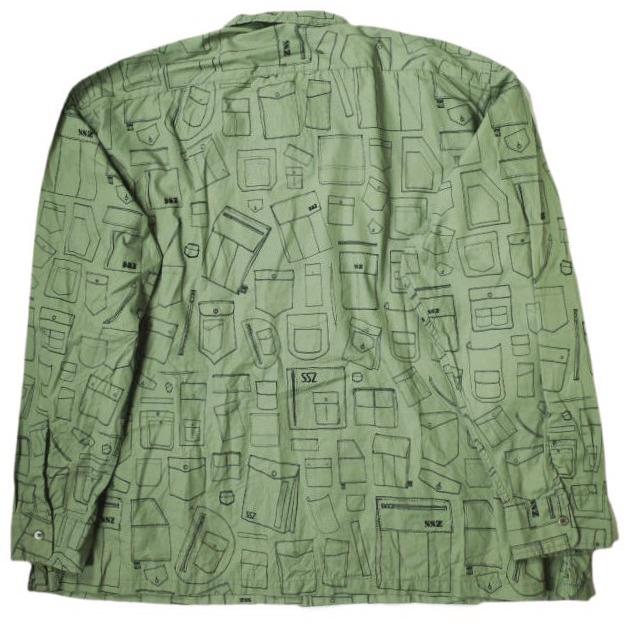 SSZ エスエスズィー 24SS 日本製 BILL分 Collection POCKET zura SHIRT ポケット面シャツ 11-11-0937-139 M OLIVE BEAMS トップス g18899 |  | 01