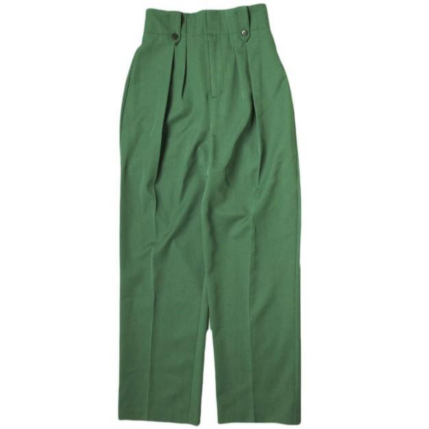 Lirica URBAN RESEARCH ROSSO リリカ アーバンリサーチロッソ 21SS high-waist pants 2プリーツハイウエストパンツ RB14-24B001 0 グリーン | 