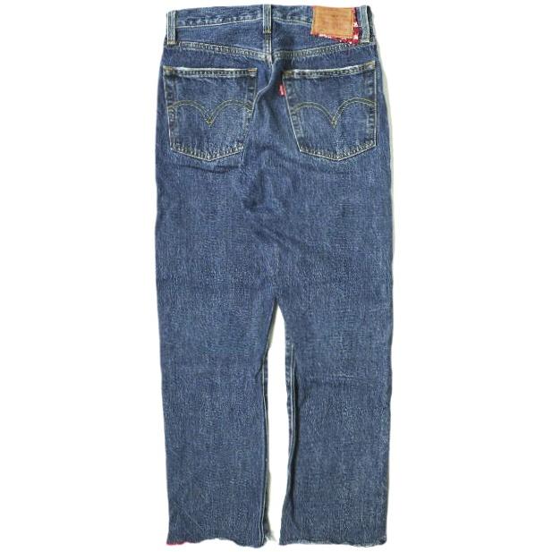 Levi's リーバイス PREMIUM 501 リメイクデニムパンツ 12501-0369 W25 Indigo バンダナ カットオフ ボタンフライ ジーンズ ボトムス g18926 |  | 01