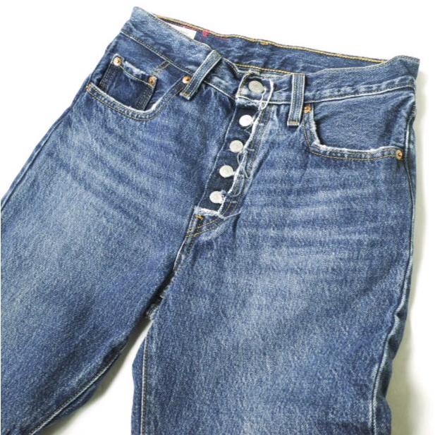 Levi's リーバイス PREMIUM 501 リメイクデニムパンツ 12501-0369 W25 Indigo バンダナ カットオフ ボタンフライ ジーンズ ボトムス g18926 |  | 03
