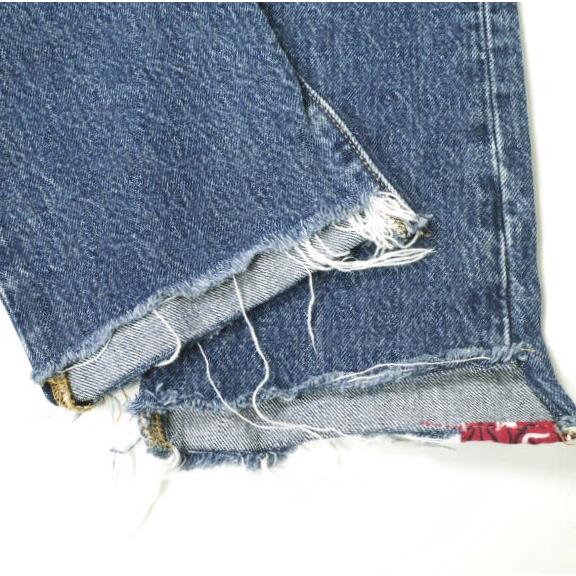 Levi's リーバイス PREMIUM 501 リメイクデニムパンツ 12501-0369 W25 Indigo バンダナ カットオフ ボタンフライ ジーンズ ボトムス g18926 |  | 06