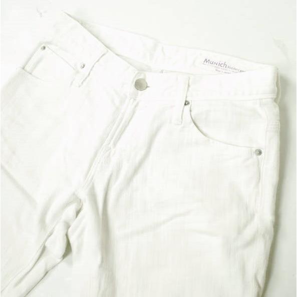 Munich ミューニック 日本製 White Denim Slim Slouch Pants ホワイトデニムスリムスラウチパンツ MNHG161 XS ジップフライ ジーンズ |  | 05