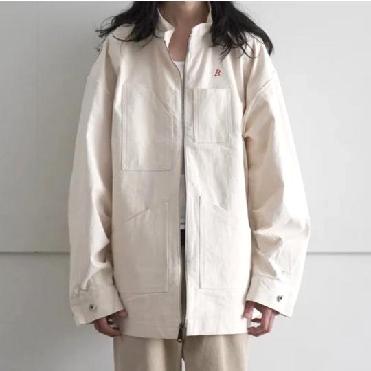新品 ISSUETHINGS イシューシングス 24AW type71(A/B) ヘビーウェイトコットン リバーシブルハーフコート 24b/71-c-00 2 natural white |  | 03