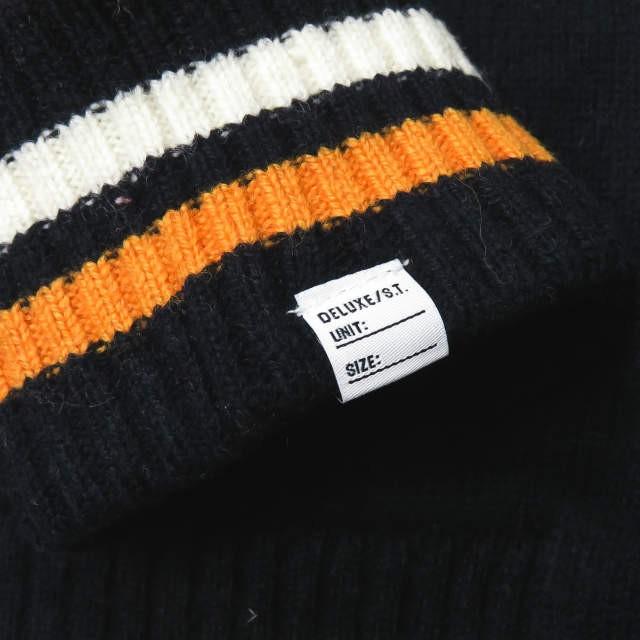 デラックス DELUXE PINBALL ラムウール ニットスタジャン 14AD3085 M ネイビー スタジアムジャンパー アワードジャケット アロハ裏地 アウター |  | 09