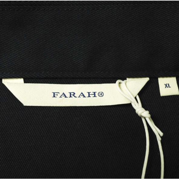 新品 FARAH ファーラー 24AW COVERALL SHIRT JACKET カバーオールシャツジャケット FR0403-M2001 XL NAVY コットンツイル アウター g18975 |  | 07